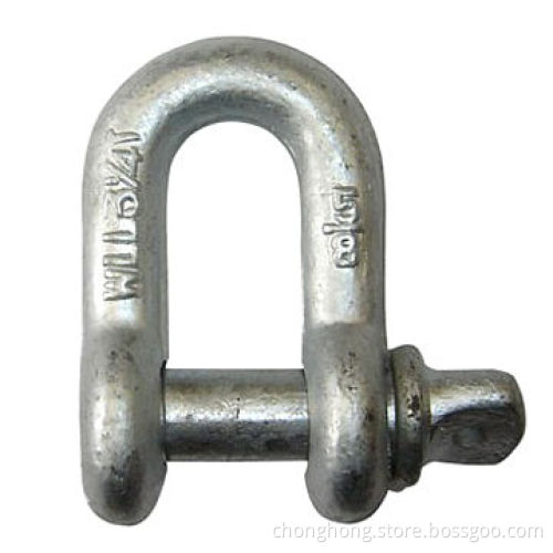 US Type G210 Screw Pin Chain Shackles, Galvanized, Hot-dip Galvanized or Self-colored